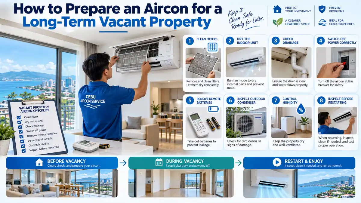 How to Prepare an Aircon for a Long-Term Vacant Property
